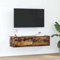 TV-kast met lade Gerookt eiken 100 x 31 x 25,5 cm Bewerkt hout