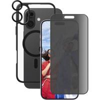 PanzerGlass CARE by ® Panzerglas 3-in-1 Protection Backcover Apple iPhone 16 Plus Transparant, Zwart Inductieve lading