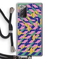 Skew Blush 1: Samsung Galaxy Note 20 / Note 20 5G Transparant Hoesje met koord