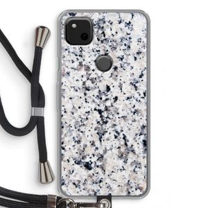 Gespikkelde marmer: Pixel 4a Transparant Hoesje met koord