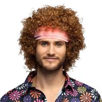 Pruik Hippie groove met haarband