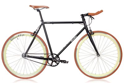 Quella Nero Cappuccino Fixie Fiets Quella Nero Cappuccino Fixie Fiets