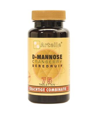 Artelle D-Mannose Tabletten Cranberry/Beredruif 75 Tab Artelle D-Mannose Tabletten Cranberry/Beredruif 75 Tab