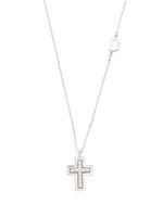 Damiani collier en or 18 ct à pendentif croix sertie de diamants - Argent