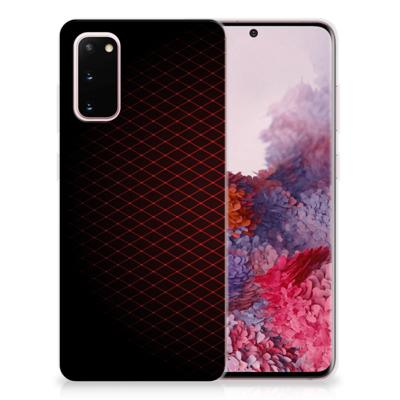 Samsung Galaxy S20 | TPU bumper | Geruit Rood