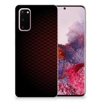 Samsung Galaxy S20 | TPU bumper | Geruit Rood
