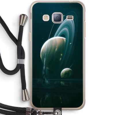 Mercurius: Samsung Galaxy J3 (2016) Transparant Hoesje met koord