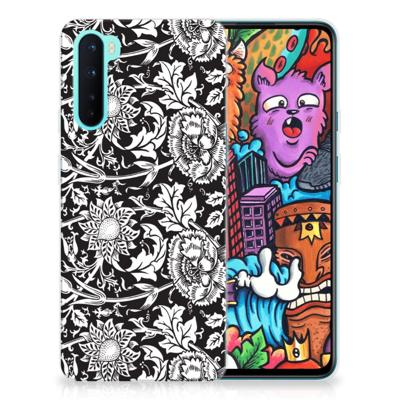 OnePlus Nord | TPU Case | Black Flowers OnePlus Nord | TPU Case | Black Flowers