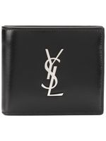 Saint Laurent portefeuille à plaque logo - Noir - thumbnail