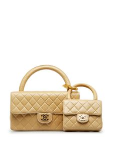 CHANEL Pre-Owned lot de deux sac Classic Flap (1991-1994) - Marron