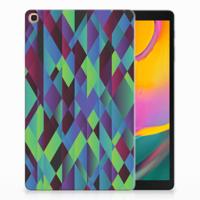 Samsung Galaxy Tab A 10.1 (2019) Back Cover Abstract Green Blue Samsung Galaxy Tab A 10.1 (2019) Back Cover Abstract Green Blue