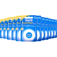 Oral-B Essential Floss Unwaxed - 12 x 50m - Voordeelverpakking Oral-B Essential Floss Unwaxed - 12 x 50m - Voordeelverpakking