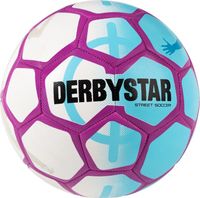 Derbystar voetbal Street Soccer Wit blauw paars - thumbnail
