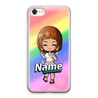 Chibi Maker vrouw: iPhone 8 Transparant Hoesje