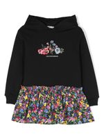 Dolce & Gabbana Kids robe à logo imprimé - Noir