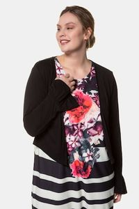 Ulla Popken Bolero, statement mouwen met ruche, jersey - Grote Maten