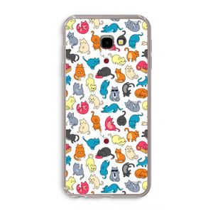 Kleurrijke katten: Samsung Galaxy J4 Plus Transparant Hoesje