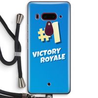 Victory Royale: HTC U12+ Transparant Hoesje met koord