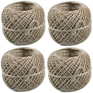 4x Bindtouw bolletjes van 50 meter    -