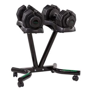 Tunturi Selector Dumbellset l 2x 25 kg + stand l Verstelbare dumbell