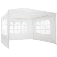 tectake® - Tuinpaviljoen partytent Baraban 3x3m met 3 zijdelen - wit - thumbnail