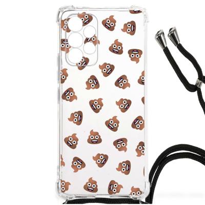 Doorzichtige Silicone Hoesje voor Samsung Galaxy A53 Poep Emojis