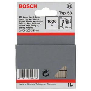 Bosch Accessories 2609200291 Nieten met fijn draad Type 53 1000 stuk(s) Afm. (l x b) 4 mm x 11.4 mm