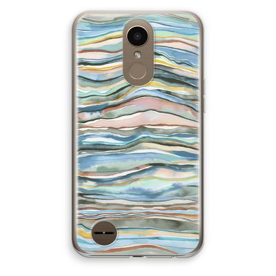 Watercolor Agate: LG K10 (2017) Transparant Hoesje
