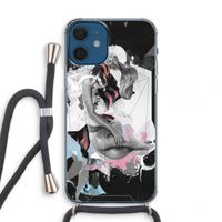 Camouflage de sommeil: iPhone 12 mini Transparant Hoesje met koord