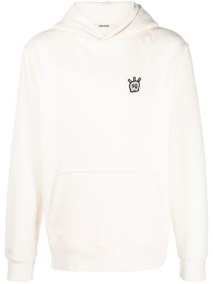 Zadig&Voltaire hoodie en coton à imprimé tête de mort - Blanc