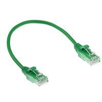 ACT DC9751 LSZH U/UTP CAT6 Datacenter Slimline Patchkabel Snagless | RJ45 Connectoren | Groen | 1,5 meter