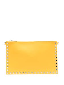 Pierre Cardin Pre-Owned pochette à détails de clous (années 2000) - Jaune