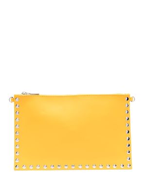 Pierre Cardin Pre-Owned pochette à détails de clous (années 2000) - Jaune