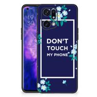 OPPO Find X5 Pro | Telefoon Hoesje | Flowers Blue DTMP