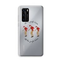 Jingle Ladies: Huawei P40 Transparant Hoesje