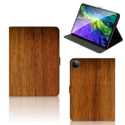 iPad Pro 11 2020/2021/2022 Tablet Book Cover Donker Hout iPad Pro 11 2020/2021/2022 Tablet Book Cover Donker Hout