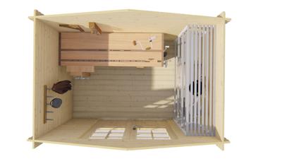 Blokhut - Tuinhuis Anja | 28 mm | vuren Red Class Wood geïmpregneerd