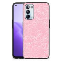 OPPO Reno5 5G | Find X3 Lite Bloemen Hoesje White Flowers