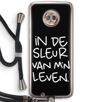 De Sleur: Motorola Moto G6 Transparant Hoesje met koord