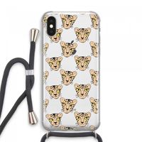 Tijger: iPhone XS Max Transparant Hoesje met koord