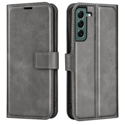 Lunso - Samsung Galaxy S23 Plus - cover bookcase hoes - Grijs