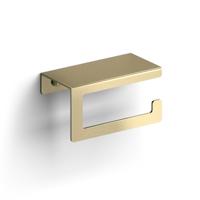 Fold toiletrolhouder met cover, goud geb. PVD - thumbnail