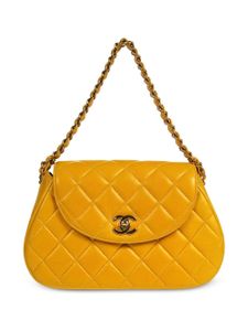 CHANEL Pre-Owned sac porté épaule à matelassage losanges (1997) - Jaune