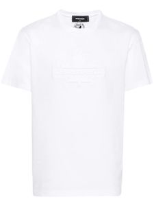 DSQUARED2 t-shirt Leaf Skate en coton - Blanc