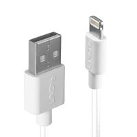 Lindy 31325 0.5m USB A Mannelijk Mannelijk Wit USB-kabel