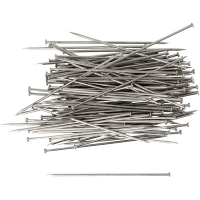 Creativ Company Kopspelden, l: 34 mm, dikte 0,6 mm, ca. 600 stuk, zilver, 50 gr/ 1 doos