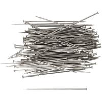 Creativ Company Kopspelden, l: 34 mm, dikte 0,6 mm, ca. 600 stuk, zilver, 50 gr/ 1 doos Creativ Company Kopspelden, l: 34 mm, dikte 0,6 mm, ca. 600 stuk, zilver, 50 gr/ 1 doos