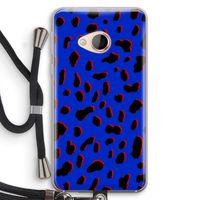 Blue Leopard: HTC U Play Transparant Hoesje met koord Blue Leopard: HTC U Play Transparant Hoesje met koord
