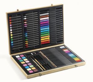 Grote doos met DJECO-kleuren meerdere kleuren