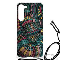 Samsung Galaxy S23 Plus Doorzichtige Silicone Hoesje Aztec - thumbnail